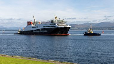 Delayed CalMac ferry MV Glen Sannox returns to Ferguson Marine Port Glasgow shipyard after ‘essential works’