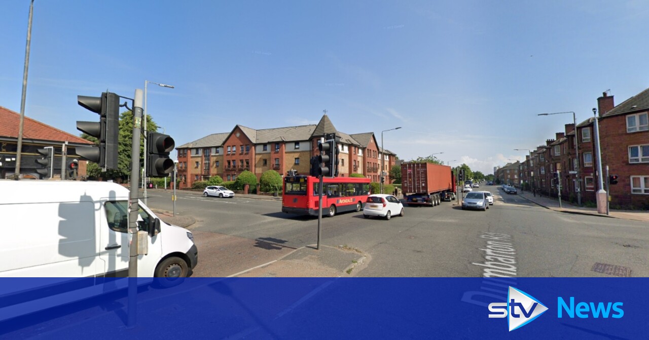 Dumbarton Road in Glasgow closed after woman knocked down by bus