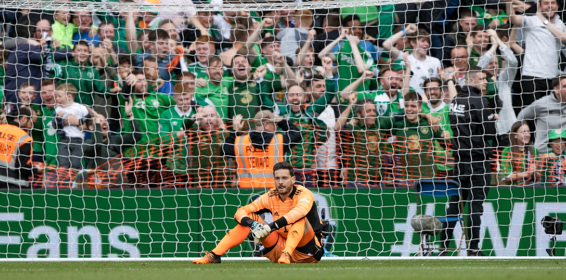 Craig Gordon was left dejected as Scotland capitulated in Dublin.