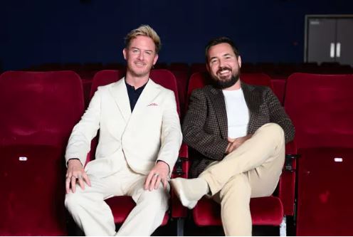 Phil MacHugh (left) and Martin Compston at the Waterfront Cinema in Greenock ahead of the preview of their new series, Martin Compston’s Scottish Fling