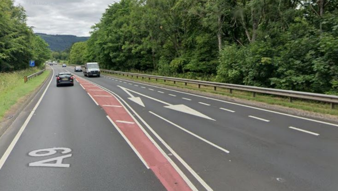 One person killed and two injured in hospital in serious multi-vehicle crash on A9 near Dunkeld