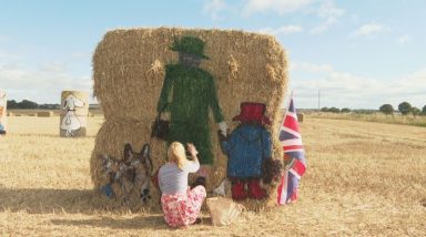 Angus straw bales transformed into colourful artwork in tribute to Queen Elizabeth II