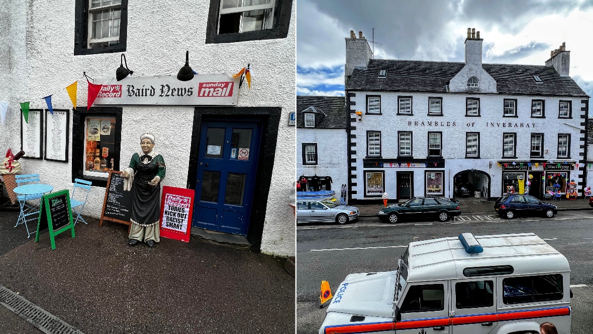 In Pictures: Inveraray transformed into 90s set for Netflix series Black Mirror, locals say