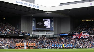 Dundee United fans disrupt minute’s silence in memory of Queen at Ibrox