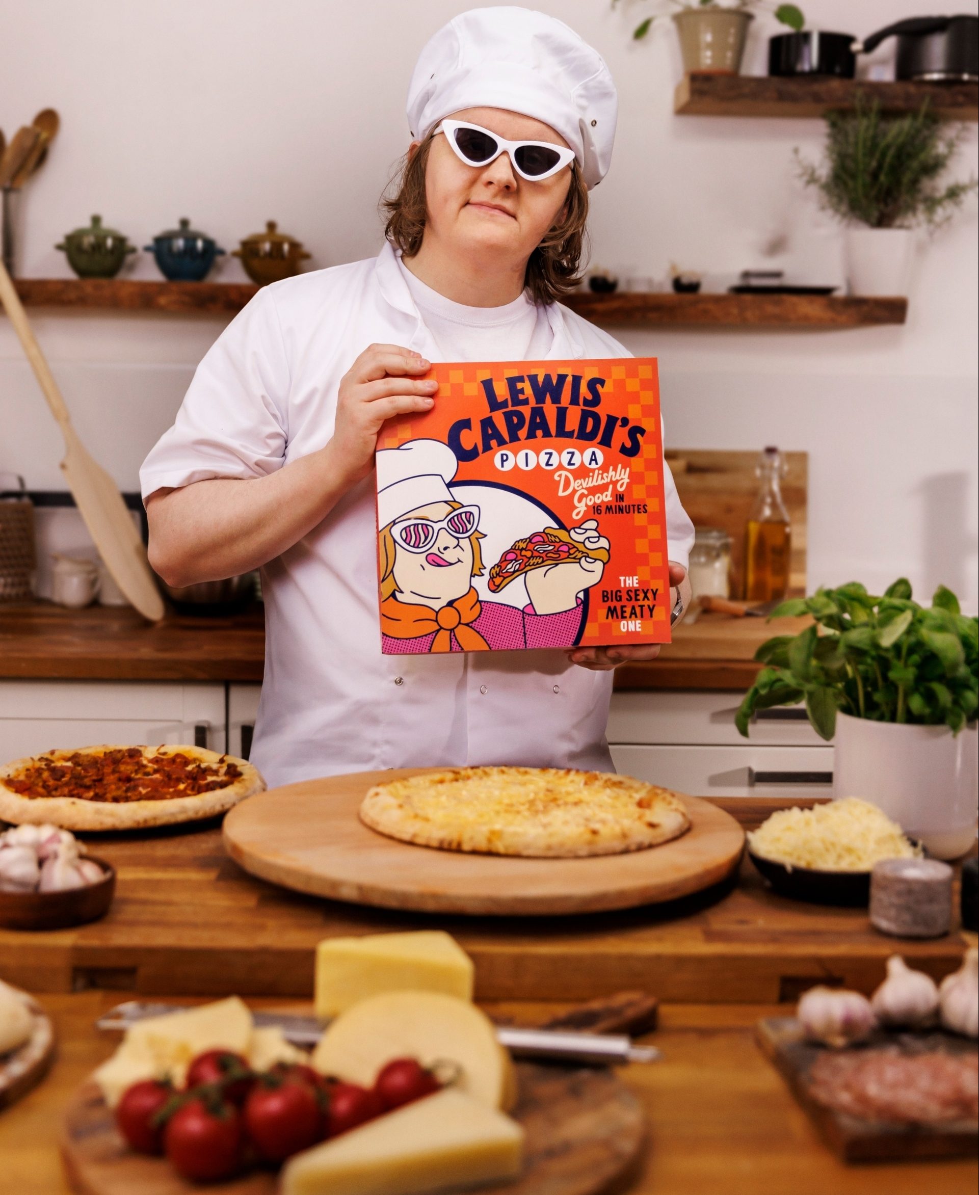 Lewis Capaldi launches new frozen pizza range.