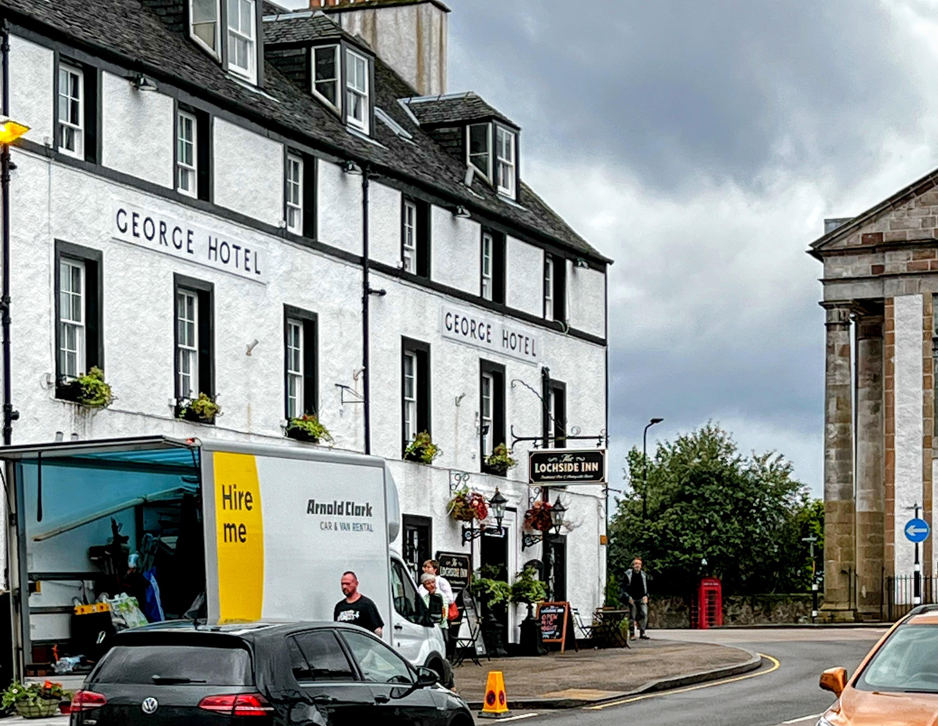 Businesses on the town's Lower Main Street have been closed. 