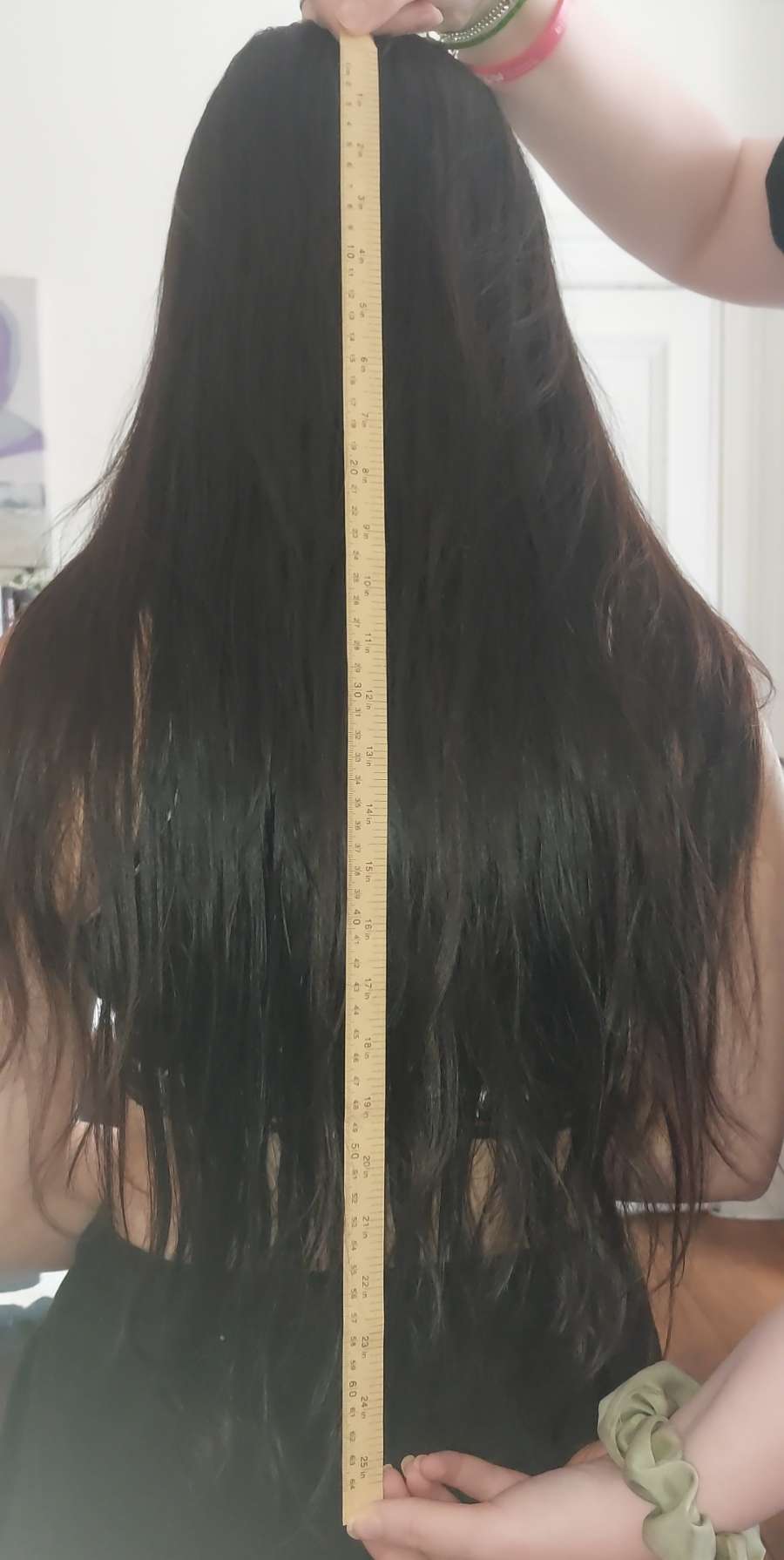 Abigail cut off 60cms of hair for charity. 