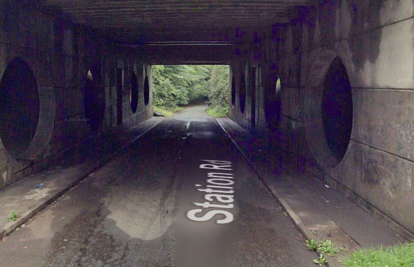 The underpass in which John's body was found. 