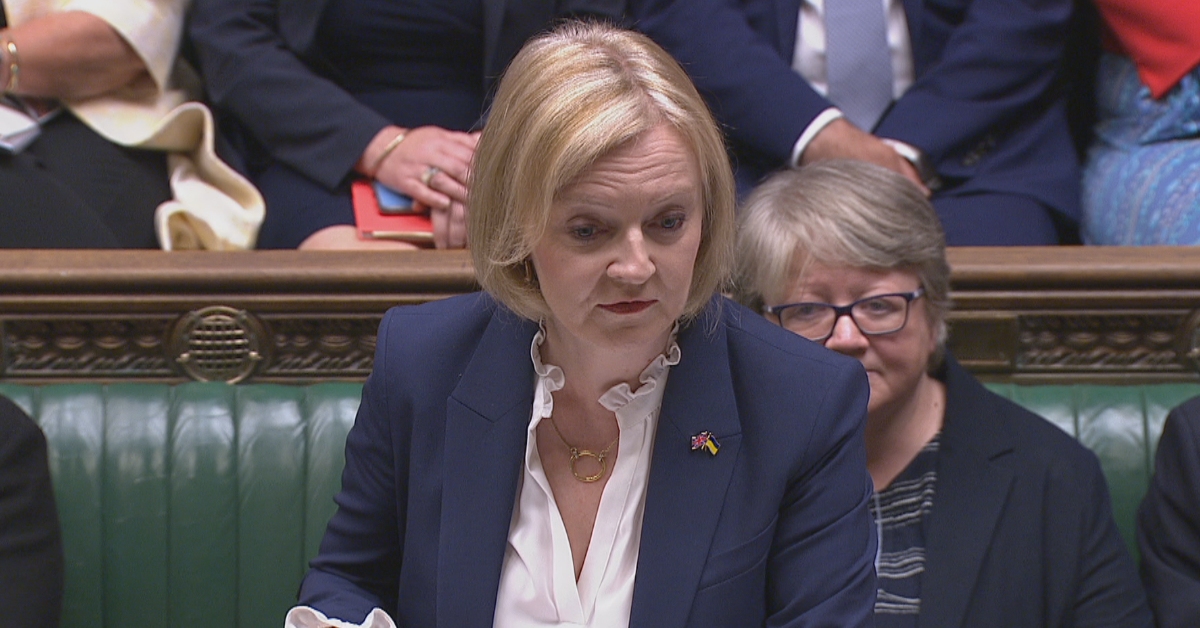 Liz Truss states opposition to windfall tax on profits in first PMQs