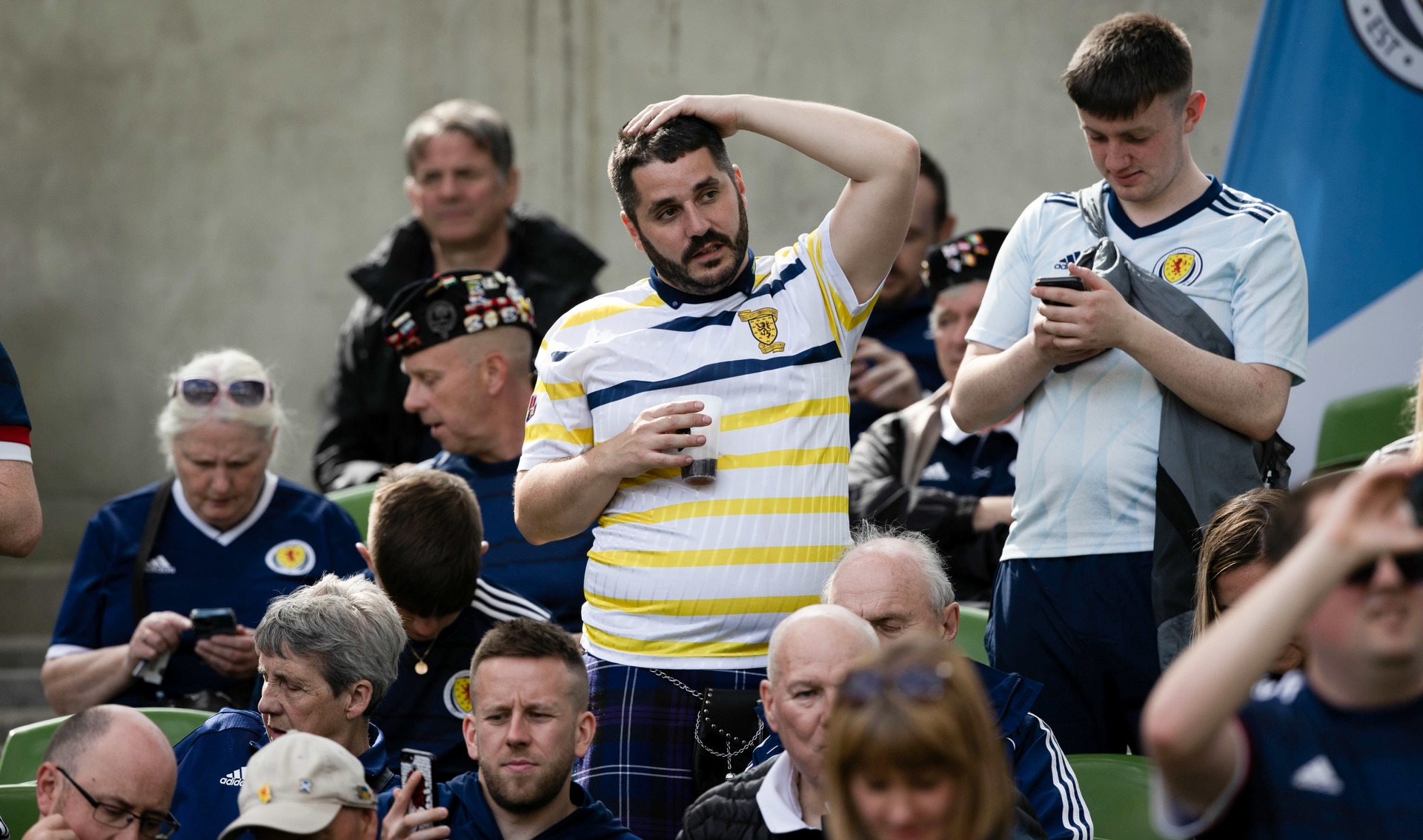 The Tartan Army could barely believe what they were watching.