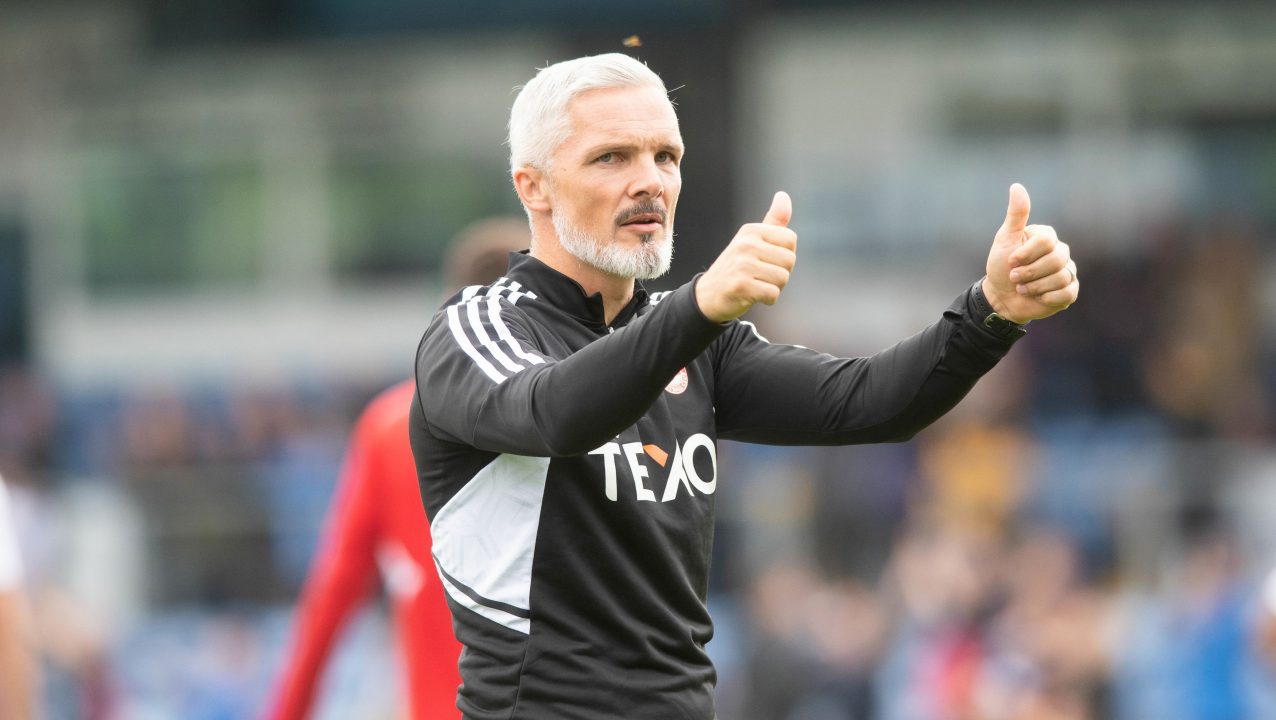 Jim Goodwin urges his Aberdeen players to face Rangers with confidence