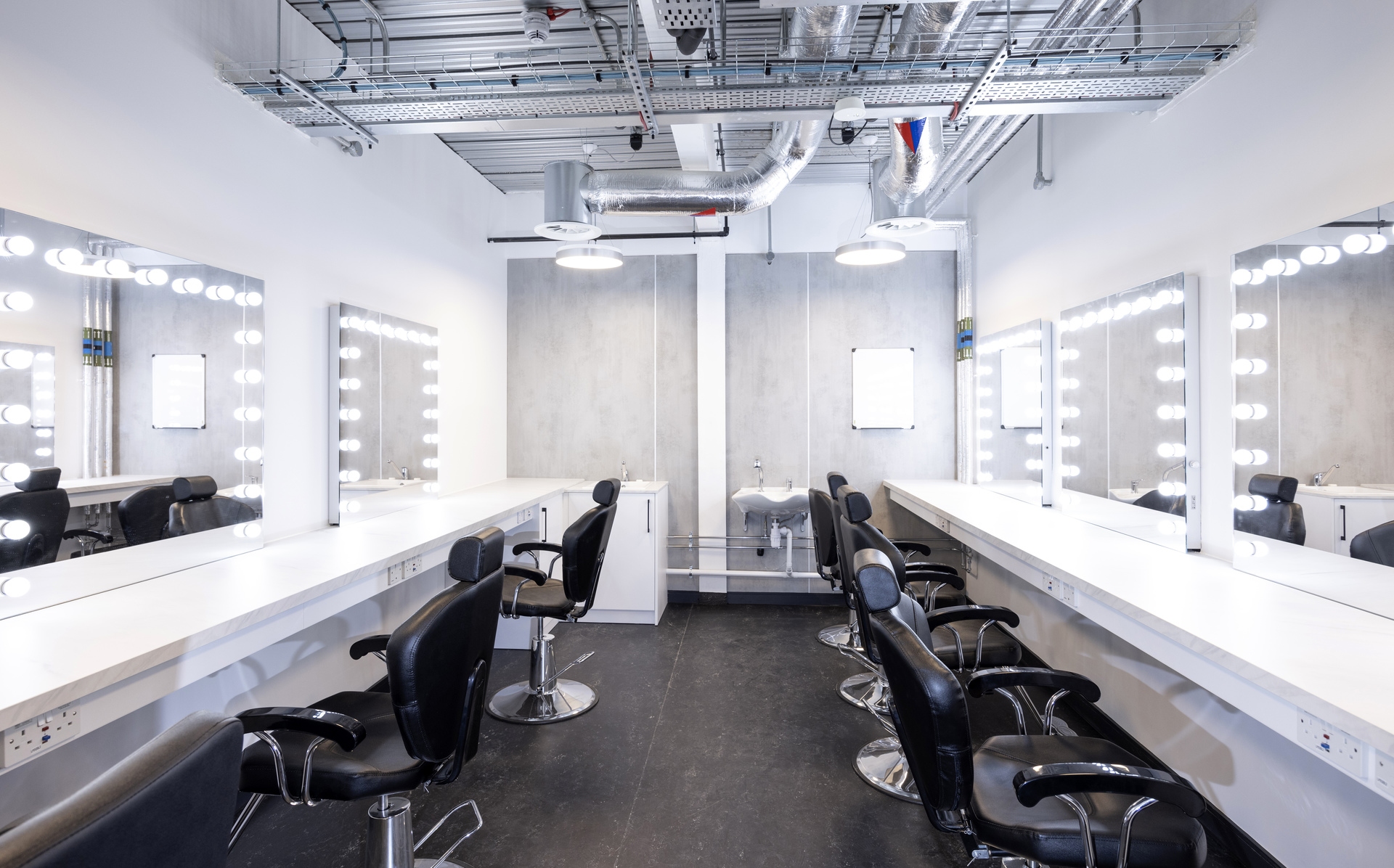 A make up room at the new facility in Kelvin Hall.