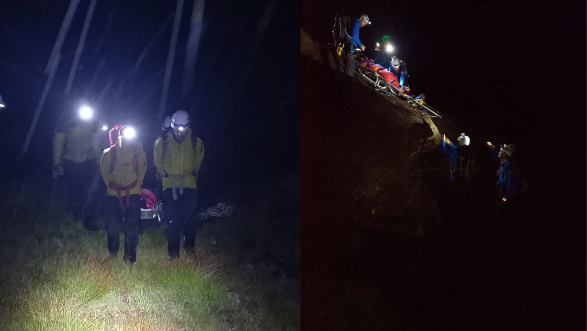 Abseiler injured on Skye taken to hospital following 16-hour rescue operation