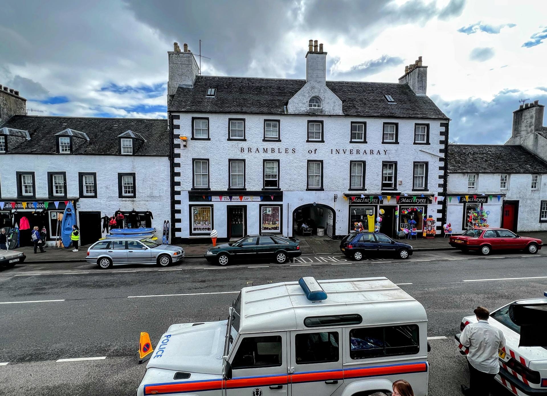 Locals believe the set aims to recreate a Scottish town in the 90s. 