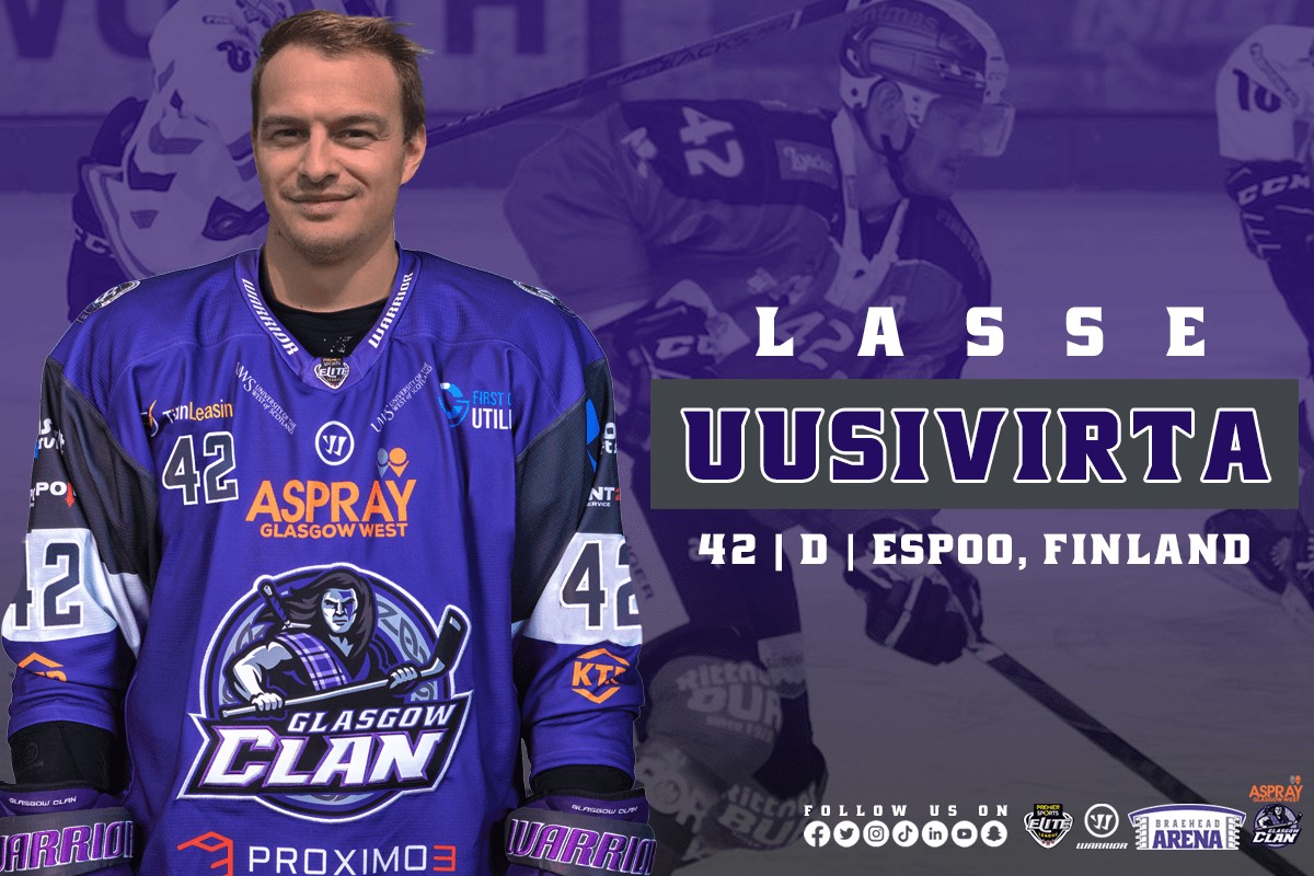 Clan announced Uusvirta's signing before later removing all mention of the player from their website. (Photo by Glasgow Clan)