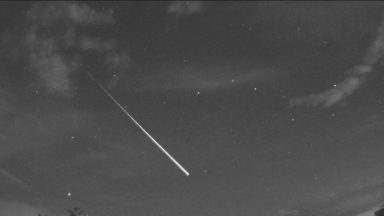 ‘Fireball’ which lit up the night sky may have been meteor