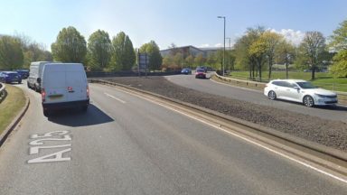 Man arrested after pedestrian killed after being struck by car on the A725, East Kilbride