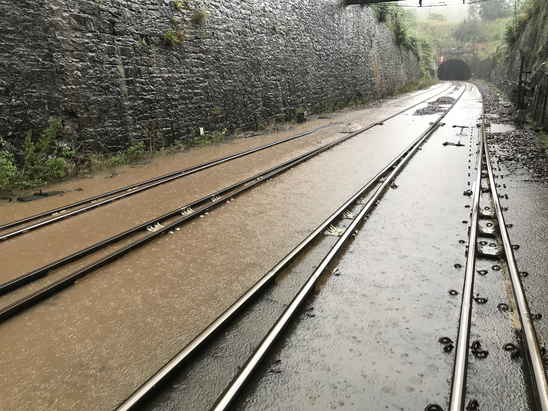 Images from Network Rail show the extent of the damage to the tracks