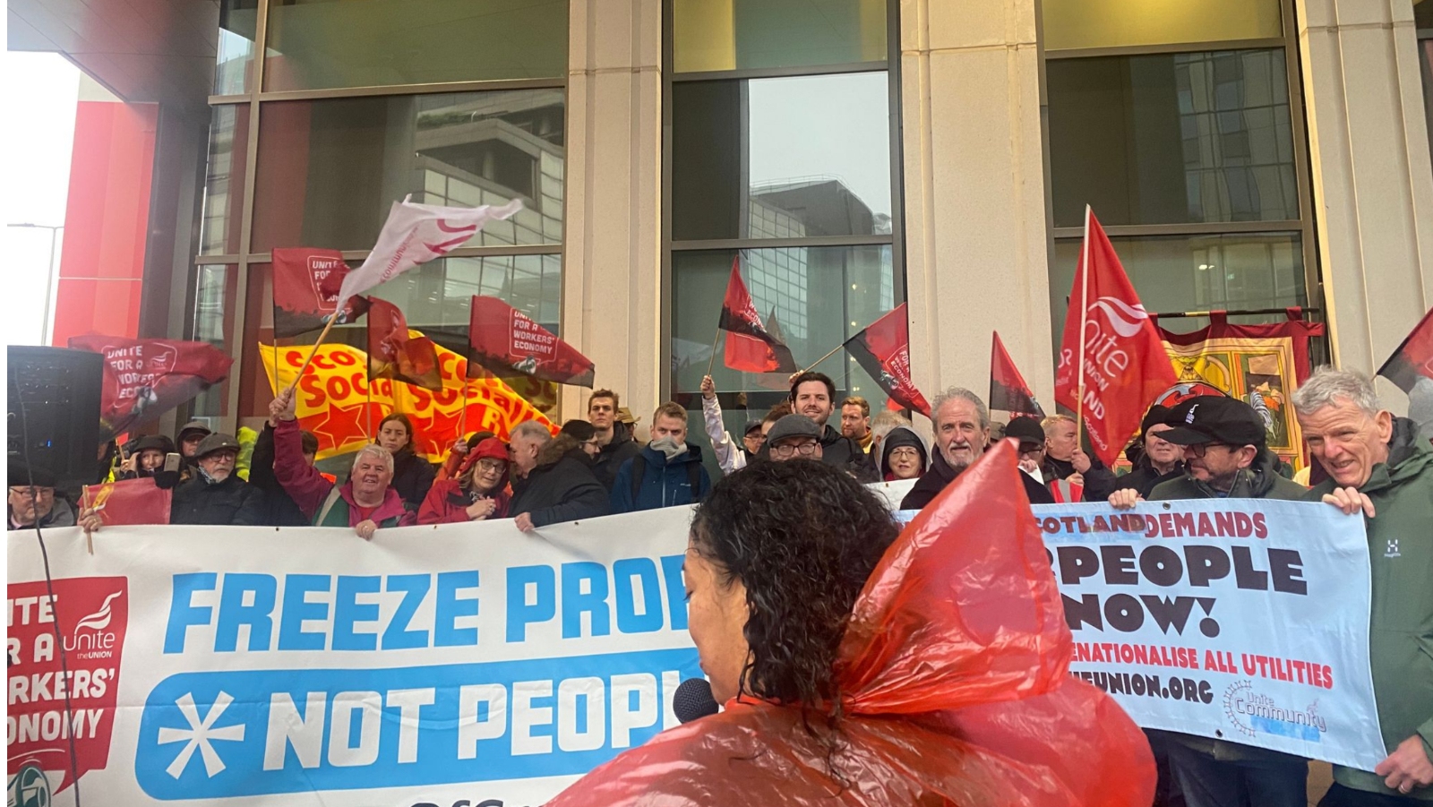 Scottish Power protest in Glasgow