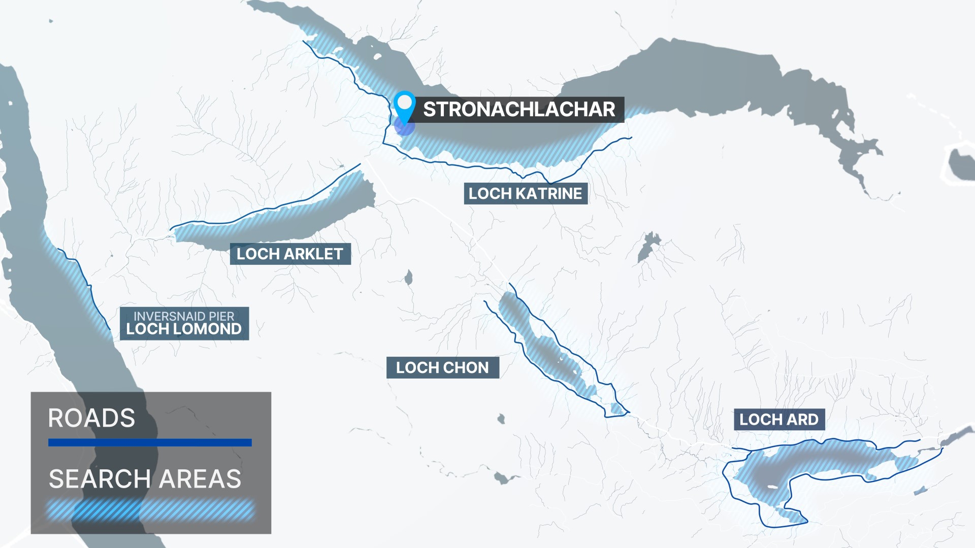 The team will search five lochs.