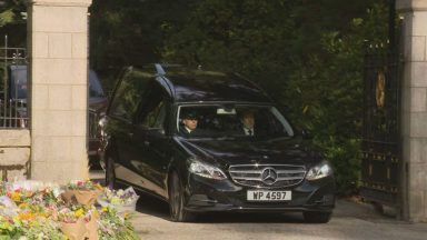 Queen leaves Balmoral for final journey through Scotland as thousands line route