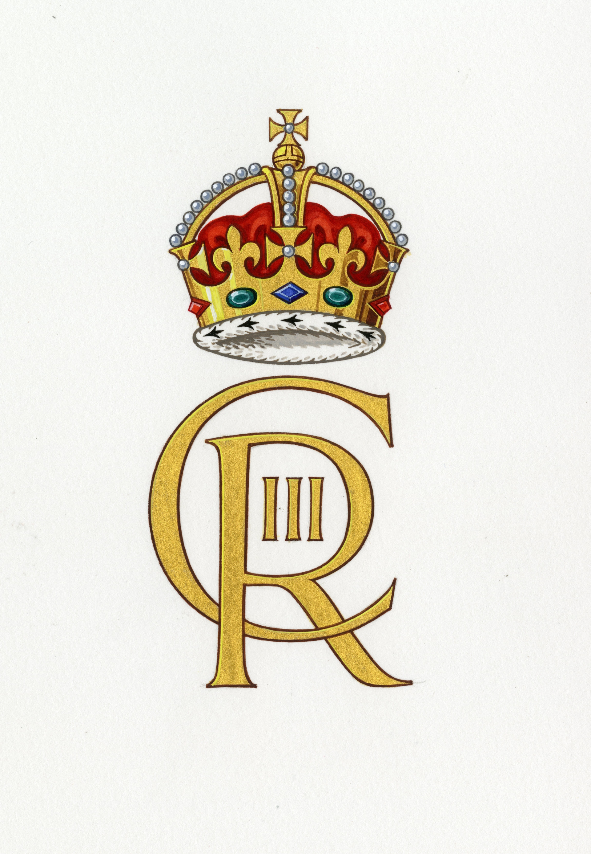 The King's new monogram has been revealed, with the Scottish version featuring a Scottish crown (Pic: Buckingham Palace)