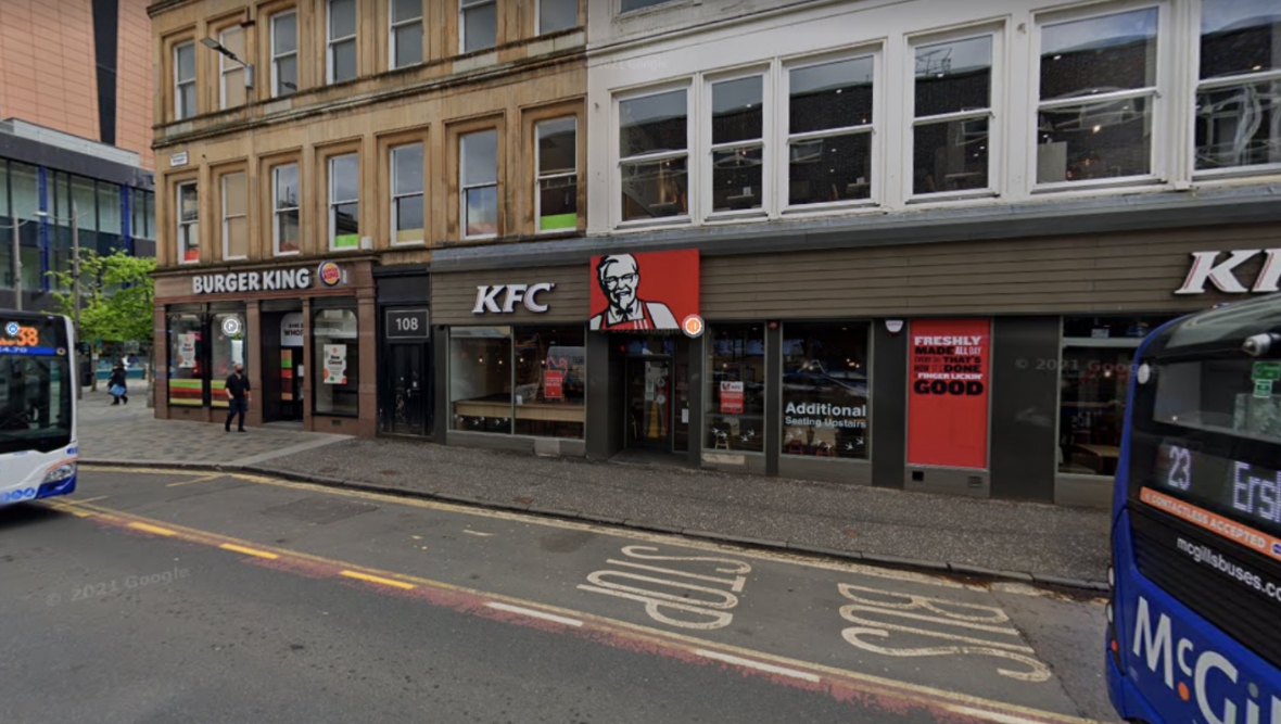 Man suffers serious facial injury after assault on Renfield Street in Glasgow near KFC