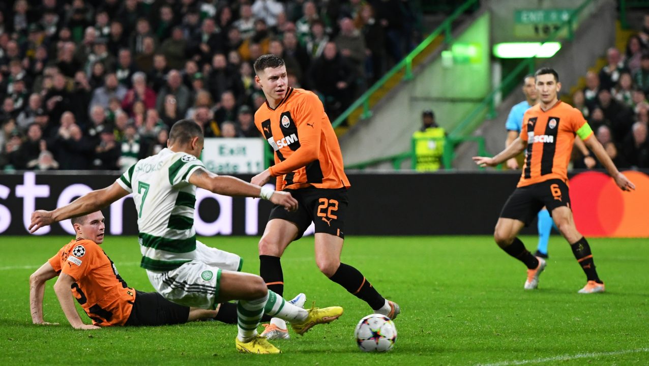 Celtic out of Europe after 1-1 Champions League draw with Shakhtar Donetsk