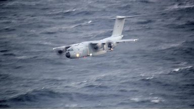 Poseidon P8 aircraft from RAF Lossiemouth aids in rescue mission of stricken sailor off Scottish coast