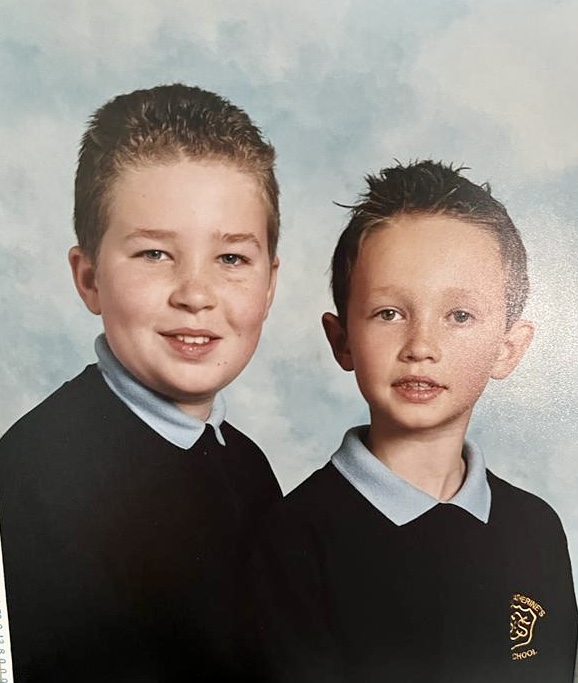 Gavin and Evan in primary school 