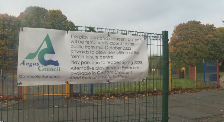 The popular play park at the country park will be closed until next year.