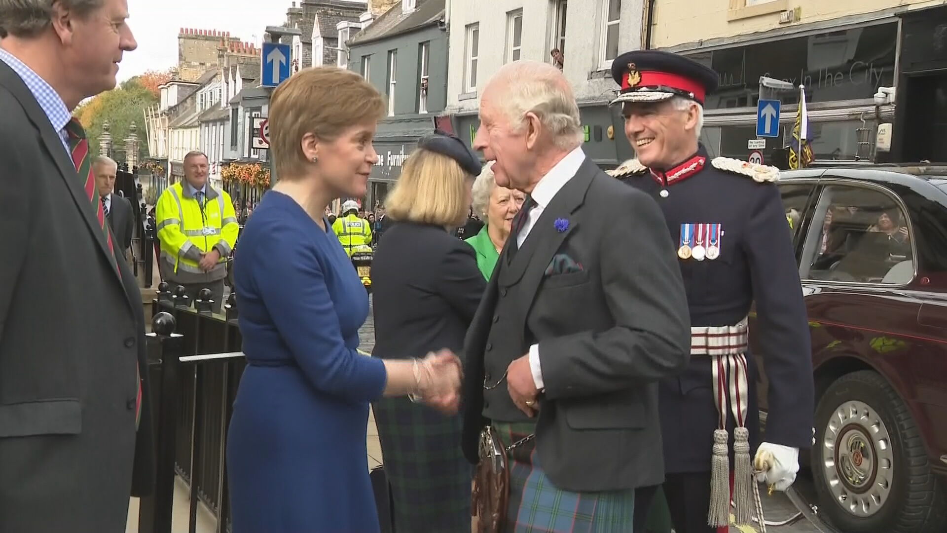 King Charles and Queen Consort return to thank community in