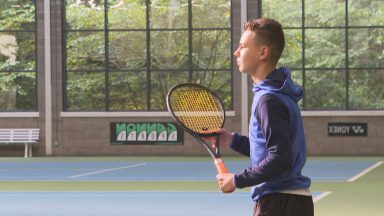 Talented Ukrainian refugee living in Edinburgh wins under 16s tennis tournament