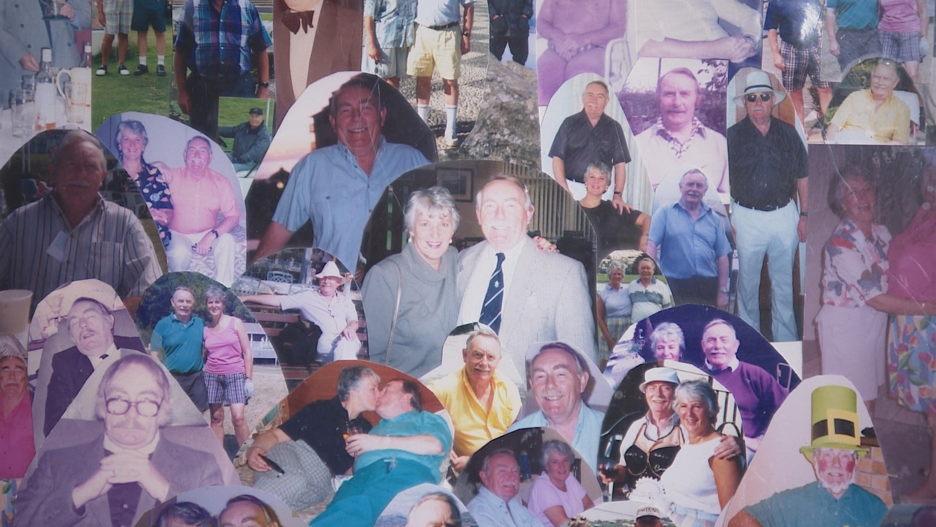 A collage full of memories of Walter.