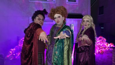 Hundreds show up to see Hocus Pocus themed Halloween street show planned by ‘Clydebank Pennywise’