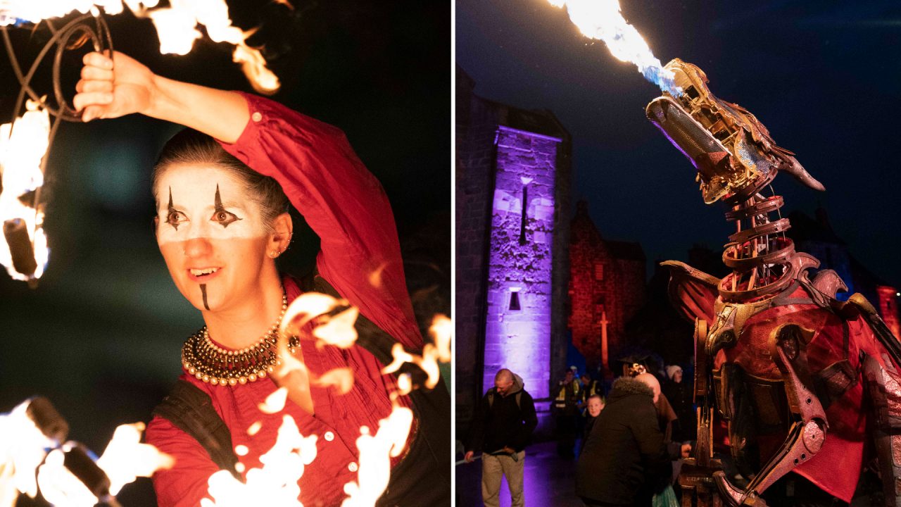 Paisley Halloween Festival brings fire-breathing dragons and giant spiders to life