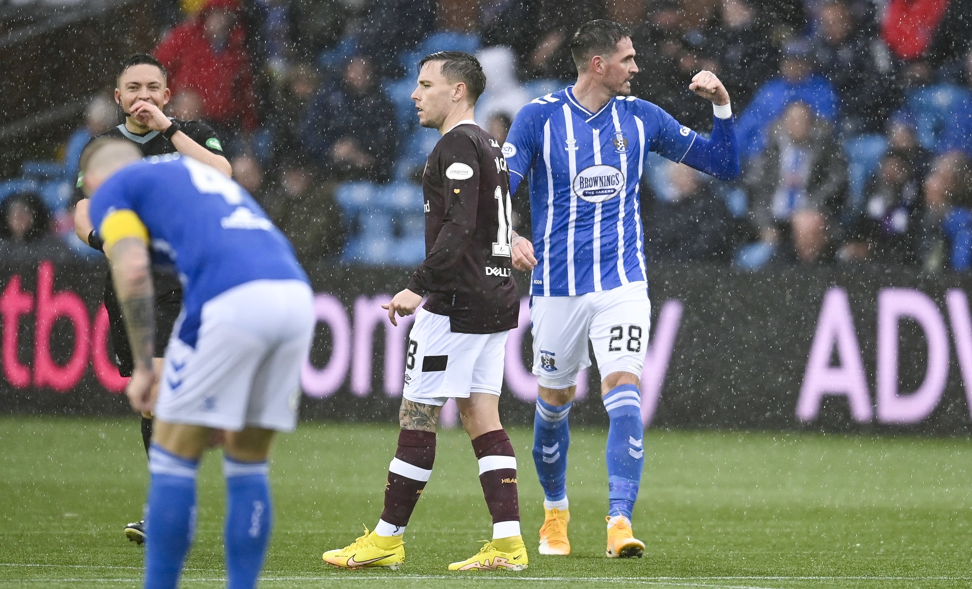 Lafferty put Kilmarnock 2-0 up at Rugby Park. 