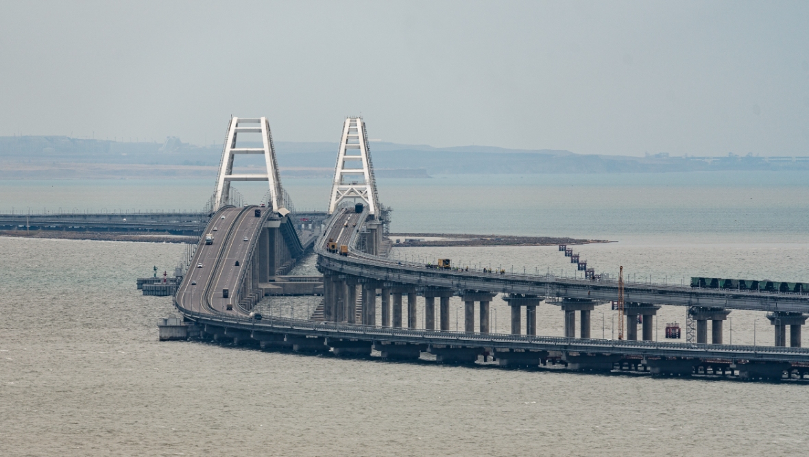 Truck bomb partially collapses bridge linking Russia with Crimea, damaging key supply artery