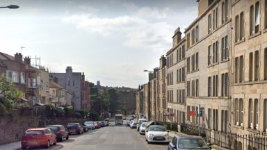 Cyclist in hospital following Edinburgh city centre crash with car