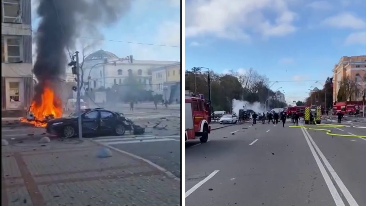 Explosions rock multiple Ukrainian cities, including Kyiv