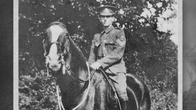 Letters handed to Scots historians detailing bond of Captain Alexander Wallace and horse Vic in WWI