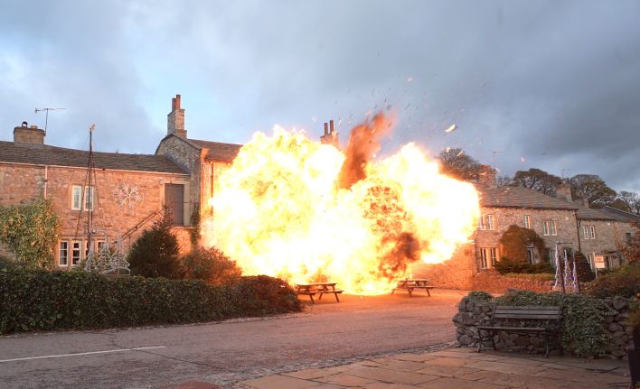 The Woolpack pub explosion in 2021