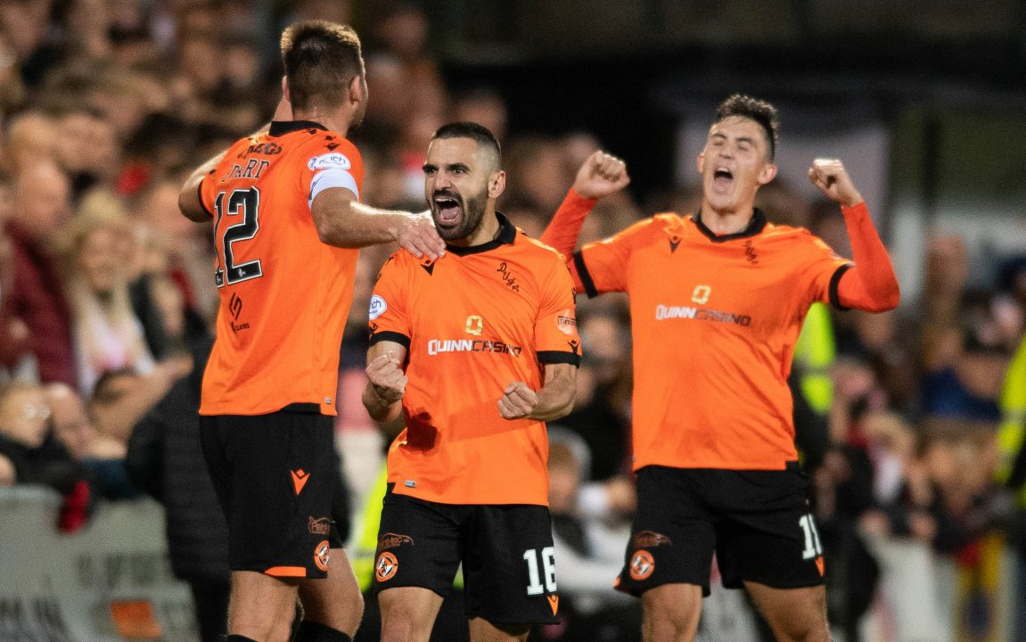 Liam Fox urges Dundee Utd to ‘keep pushing’ after ending winless run with 4-0 Premiership victory over Aberdeen