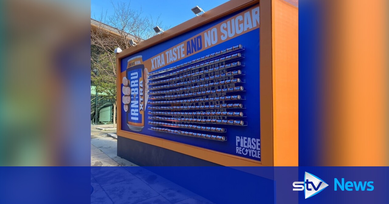 'Drinkable' IrnBru billboard with free cans and prizes comes to Glasgow, Aberdeen and Edinburgh