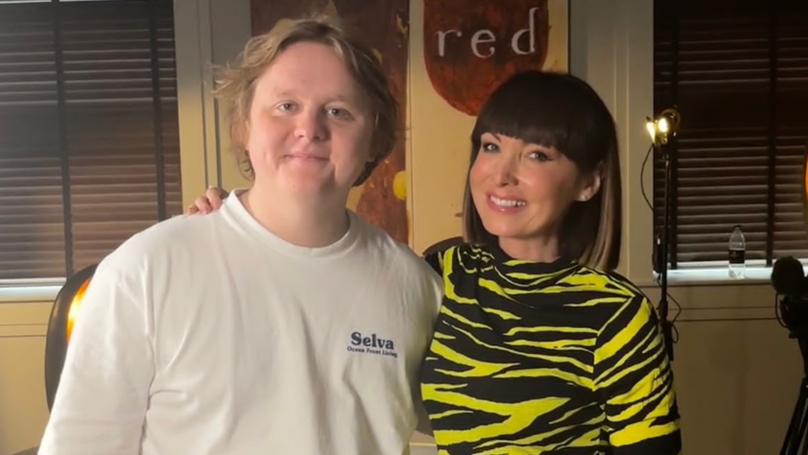 Lewis Capaldi and Laura Boyd for STV's What's On Scotland. 