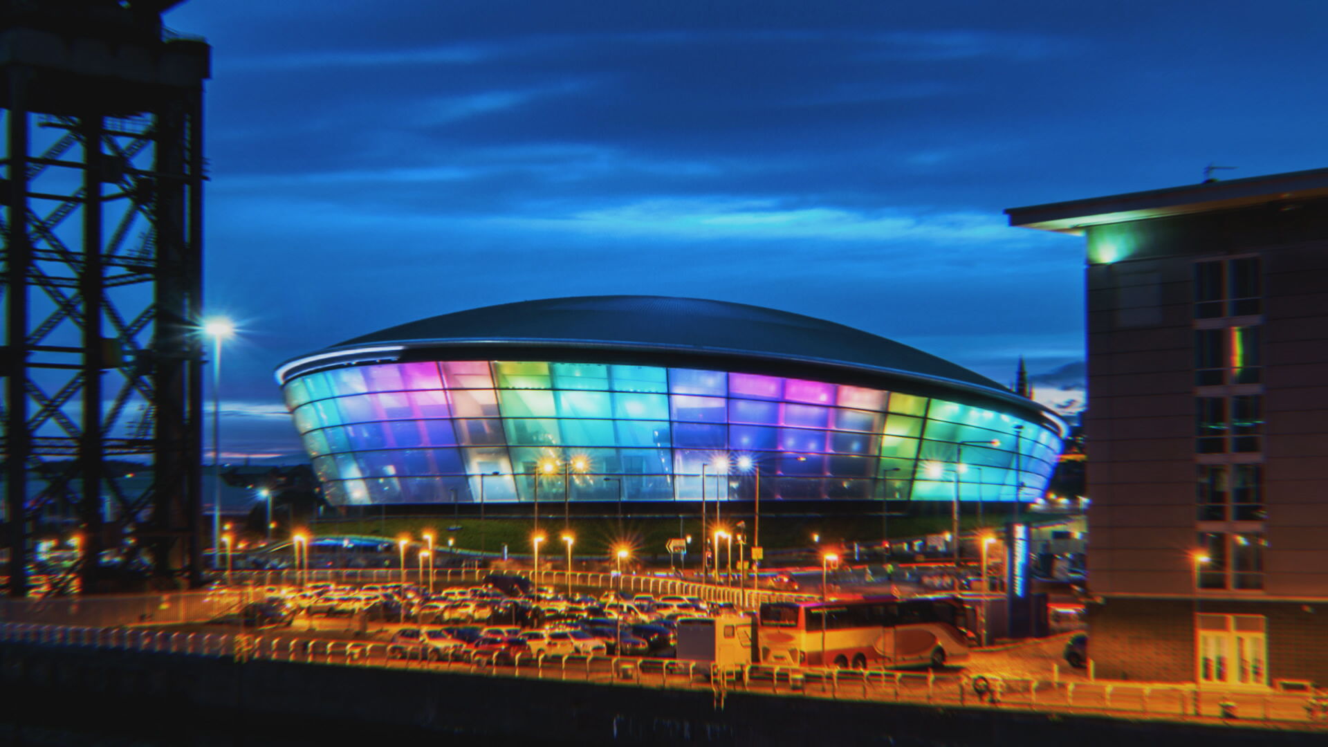 Glasgow OVO Hydro where Lewis Capaldi performed on Tuesday night.