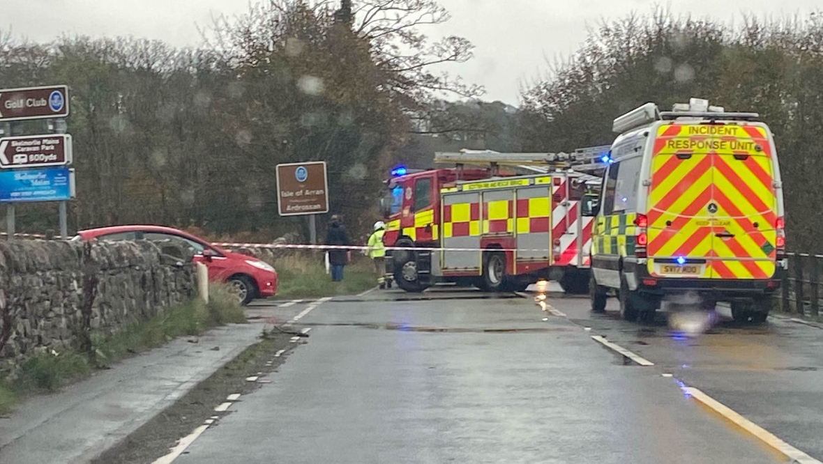 Four elderly people in hospital following serious two-car crash in Ayrshire