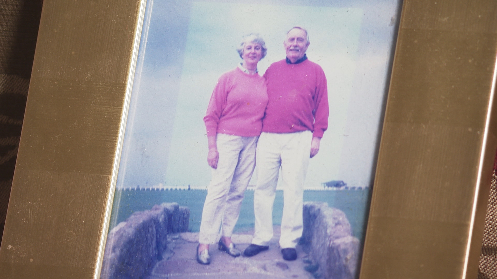 The couple on the Swilcan bridge, St. Andrews.