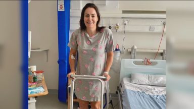 Police search after cyclist hospitalised in hit and run