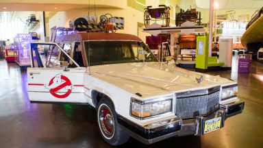 Ghostbusters replica car goes on display at Glasgow’s Riverside Museum